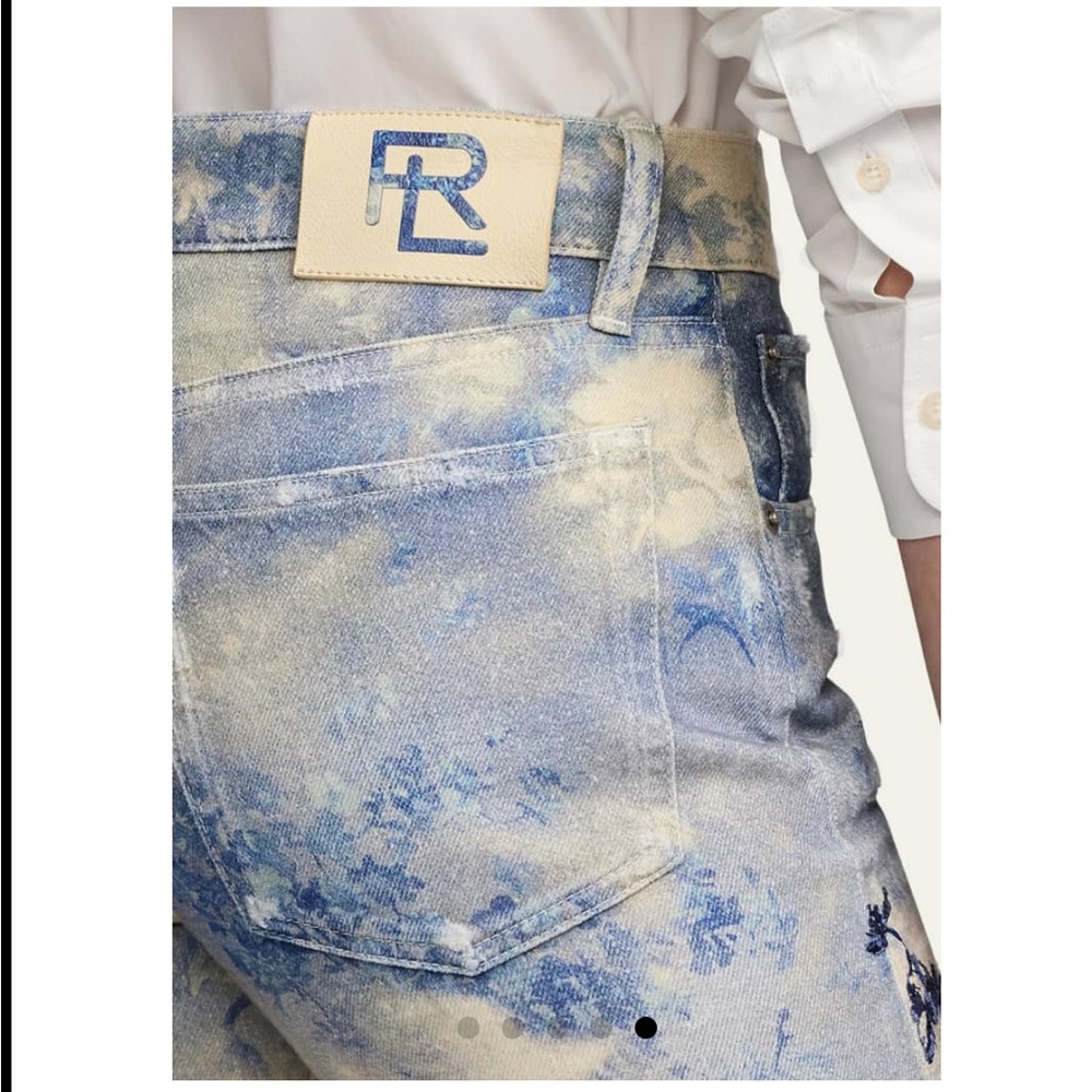 RALPH LAUREN COLLECTION RUNWAY 2024 EMBELLISHED STRAIGHT LEG JEANS SIZE US 28 - Picture 6 of 7